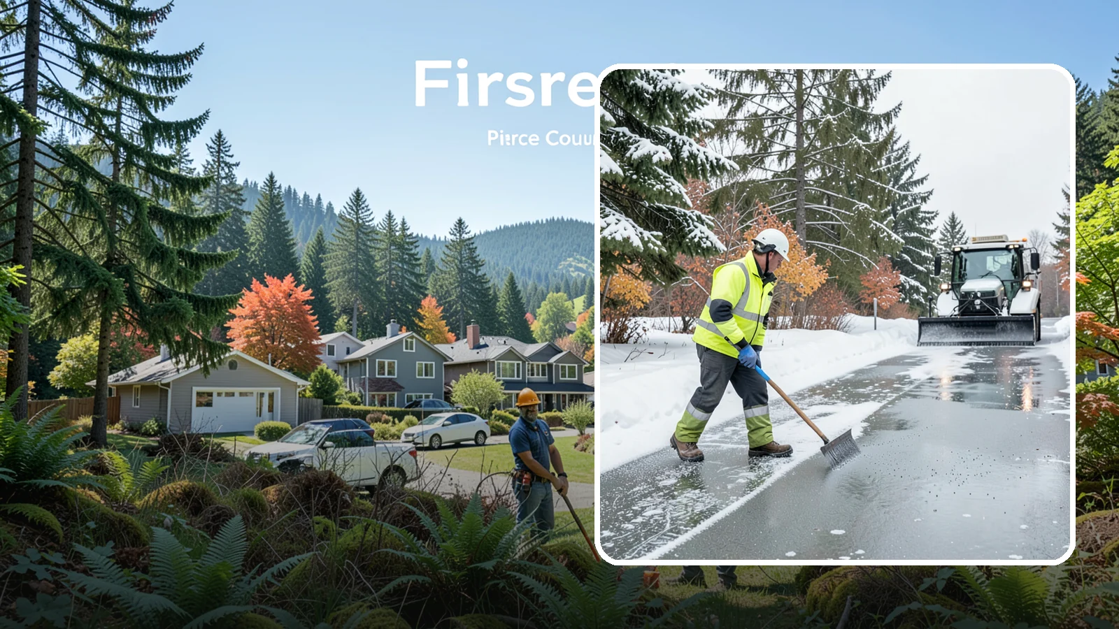 Magnesium Chloride Spreading in Fircrest, Pierce County, WA - Magnesium chloride spreading delivers effective deicing with less damage to concrete, vegetation, and paws than harsher salts.