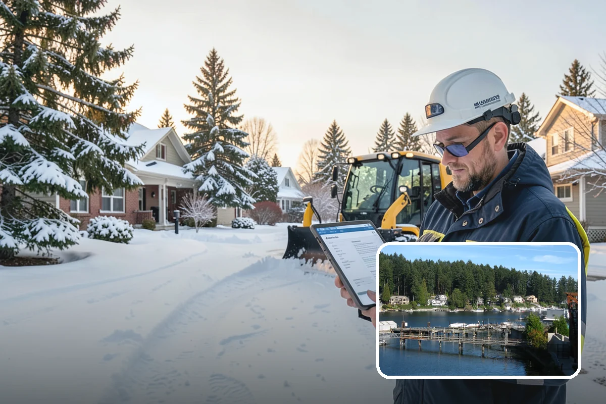 Magnesium Chloride Spreading in Gig Harbor, Pierce County, WA - Less corrosive to concrete, rebar, and metal railings than rock salt