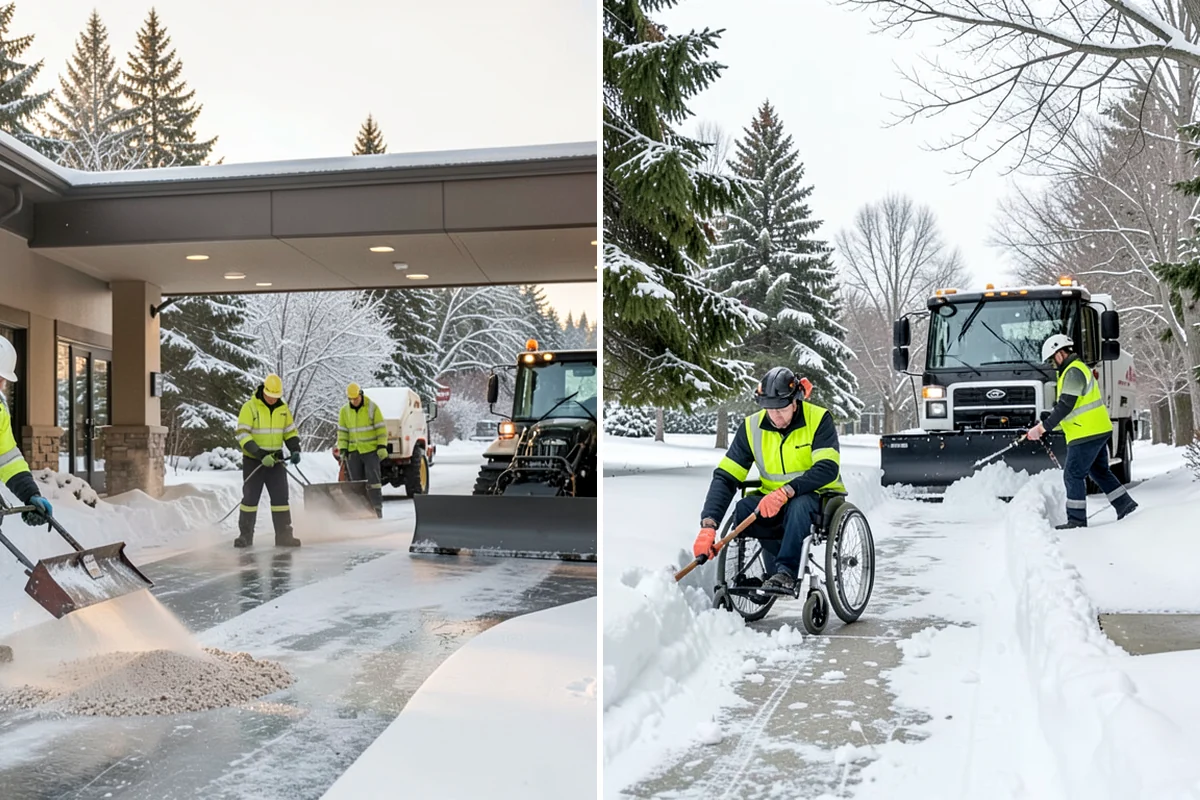 Magnesium Chloride Spreading in Gig Harbor, Pierce County, WA - Survey the site for landscaping and pet-traffic areas that need a milder deicer