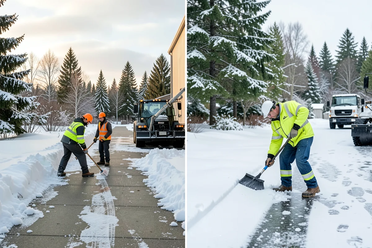 Magnesium Chloride Spreading in Hunts Point, King County, WA - Survey the site for landscaping and pet-traffic areas that need a milder deicer