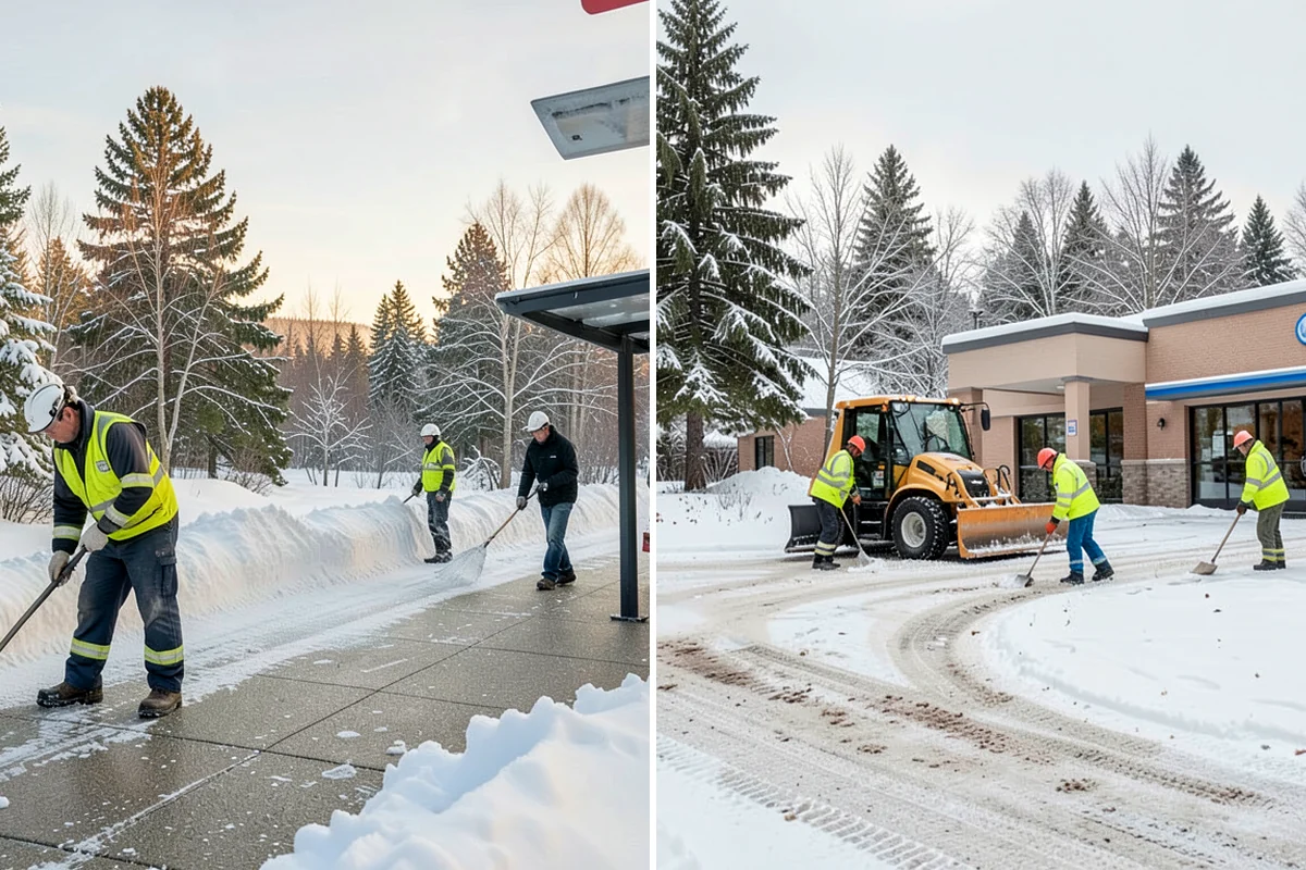 Magnesium Chloride Spreading in Kenmore, King County, WA - Survey the site for landscaping and pet-traffic areas that need a milder deicer