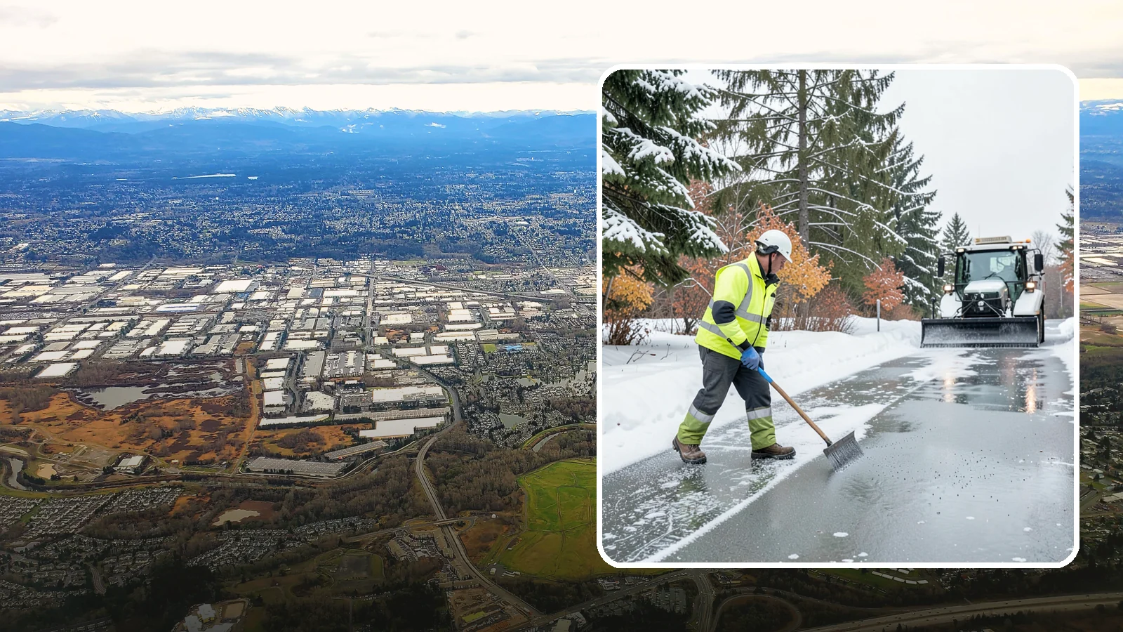 Magnesium Chloride Spreading in Kent, King County, WA - Magnesium chloride spreading delivers effective deicing with less damage to concrete, vegetation, and paws than harsher salts.