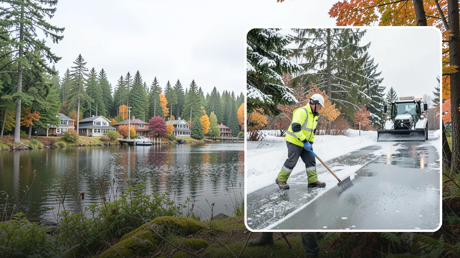 Magnesium Chloride Spreading in La Conner, Skagit County, WA - Magnesium chloride spreading delivers effective deicing with less damage to concrete, vegetation, and paws than harsher salts.