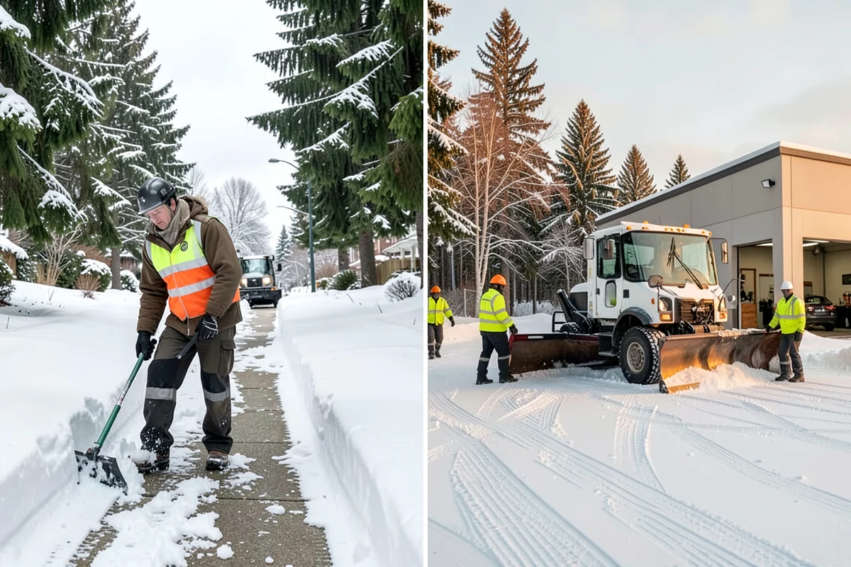 Magnesium Chloride Spreading in Lake Forest Park, King County, WA - Survey the site for landscaping and pet-traffic areas that need a milder deicer