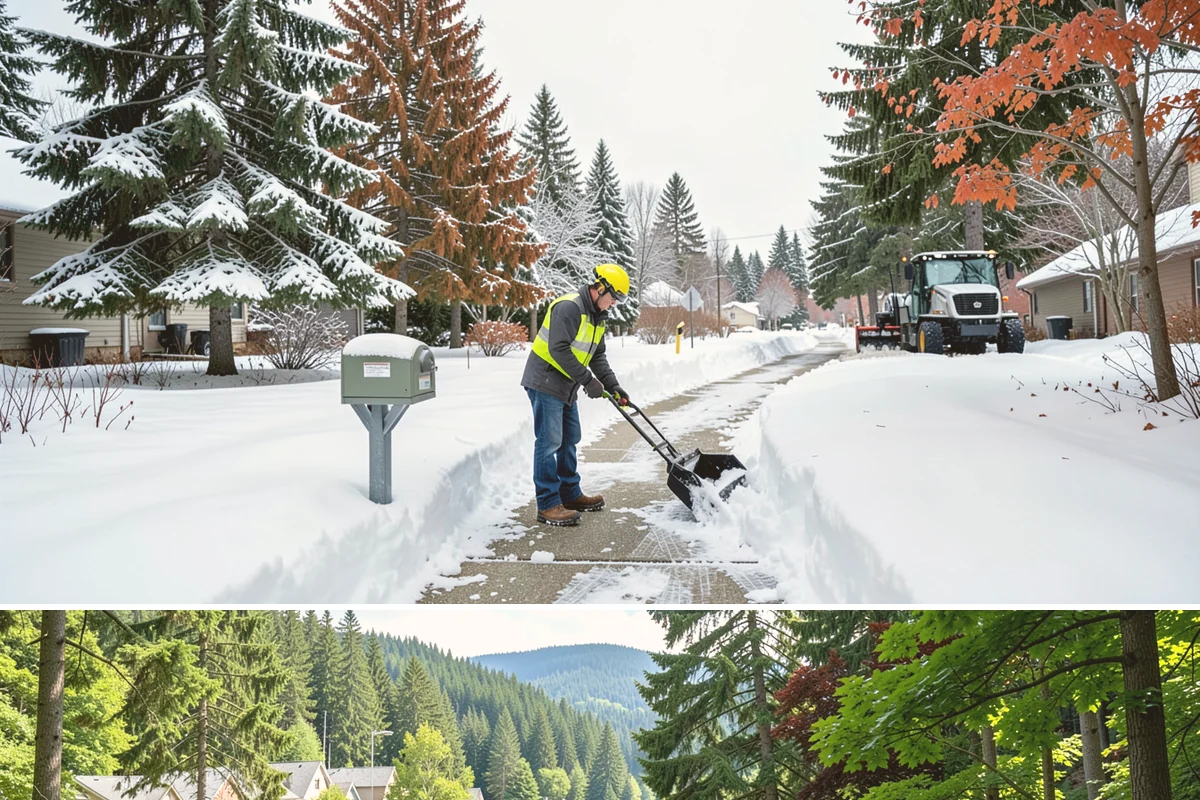 Magnesium Chloride Spreading in Lake Forest Park, King County, WA - Magnesium chloride sees steady use from December through February on properties where landscaping and pet safety are priorities.