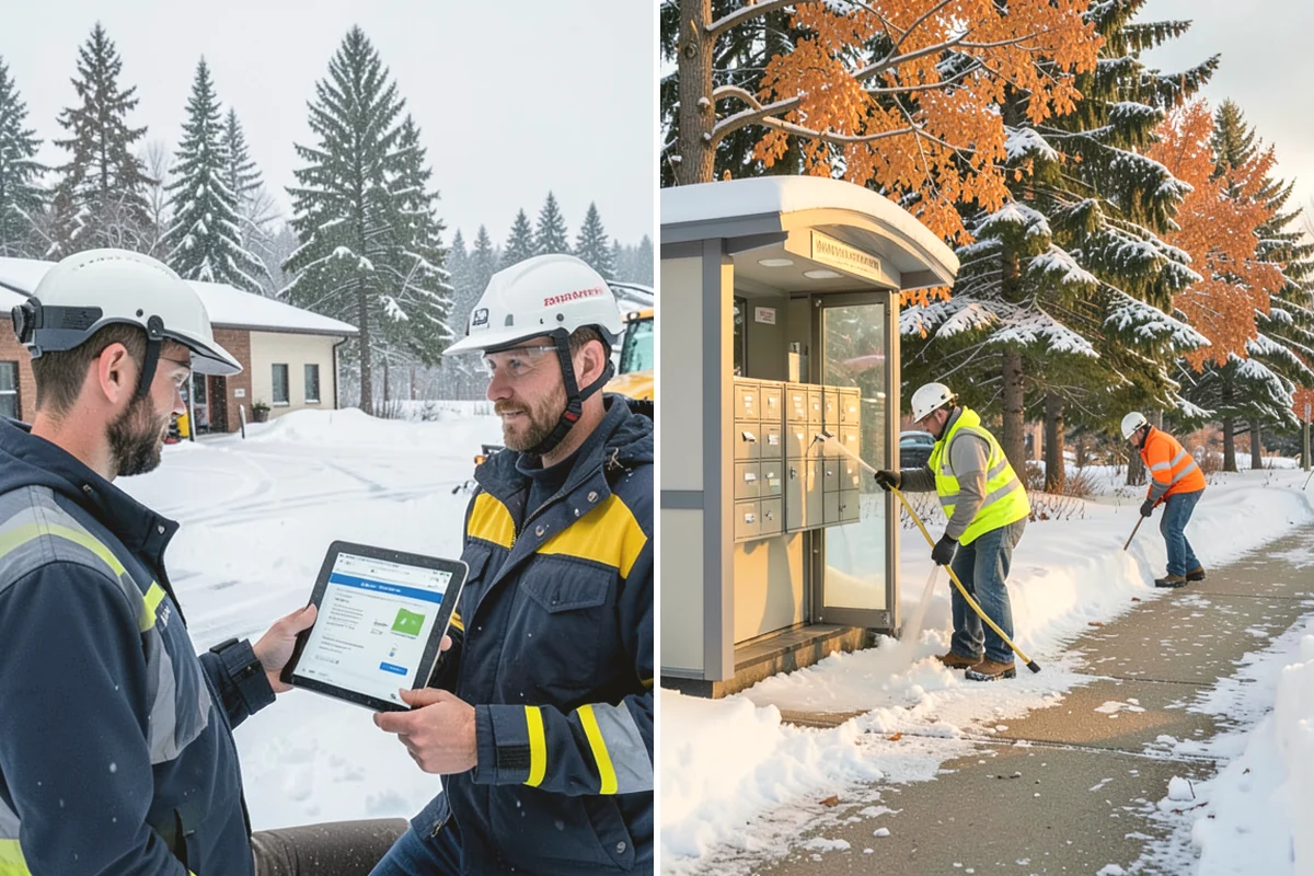 Magnesium Chloride Spreading in Lake Stevens, Snohomish County, WA - Survey the site for landscaping and pet-traffic areas that need a milder deicer