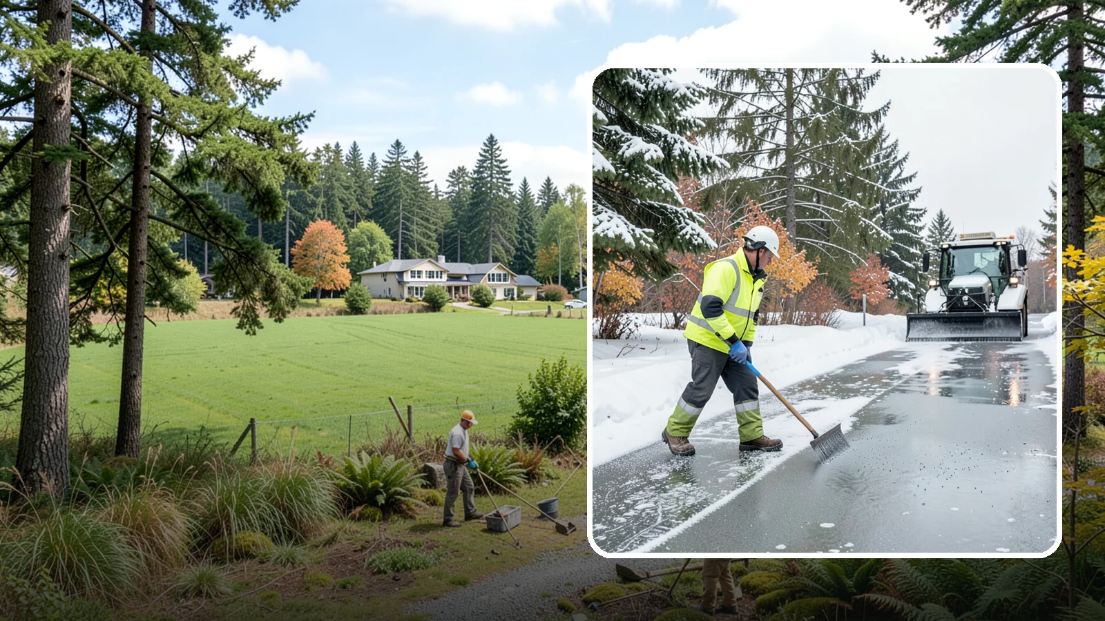 Magnesium Chloride Spreading in Lyman, Skagit County, WA - Magnesium chloride spreading delivers effective deicing with less damage to concrete, vegetation, and paws than harsher salts.