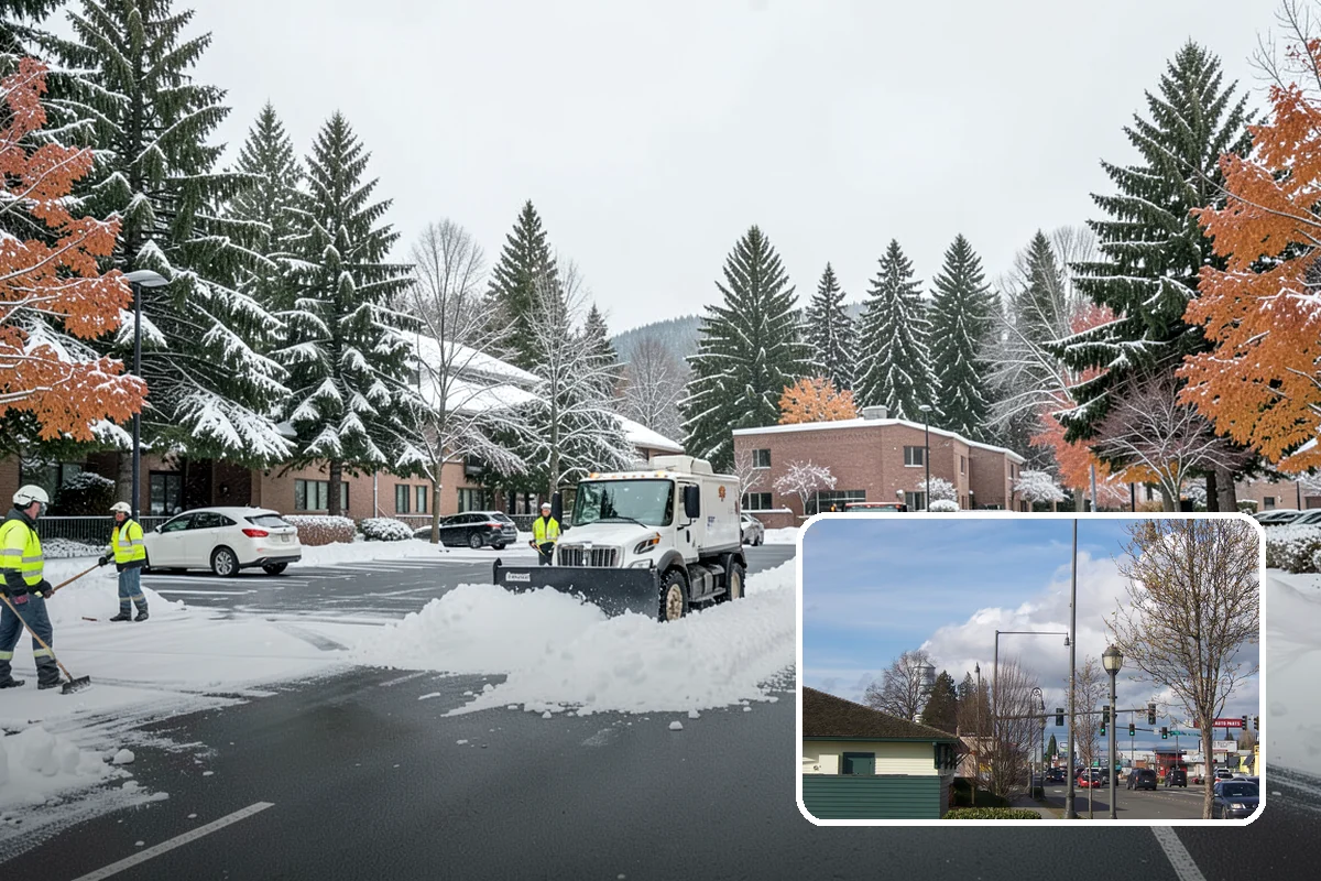 Magnesium Chloride Spreading in Marysville, Snohomish County, WA - Less corrosive to concrete, rebar, and metal railings than rock salt