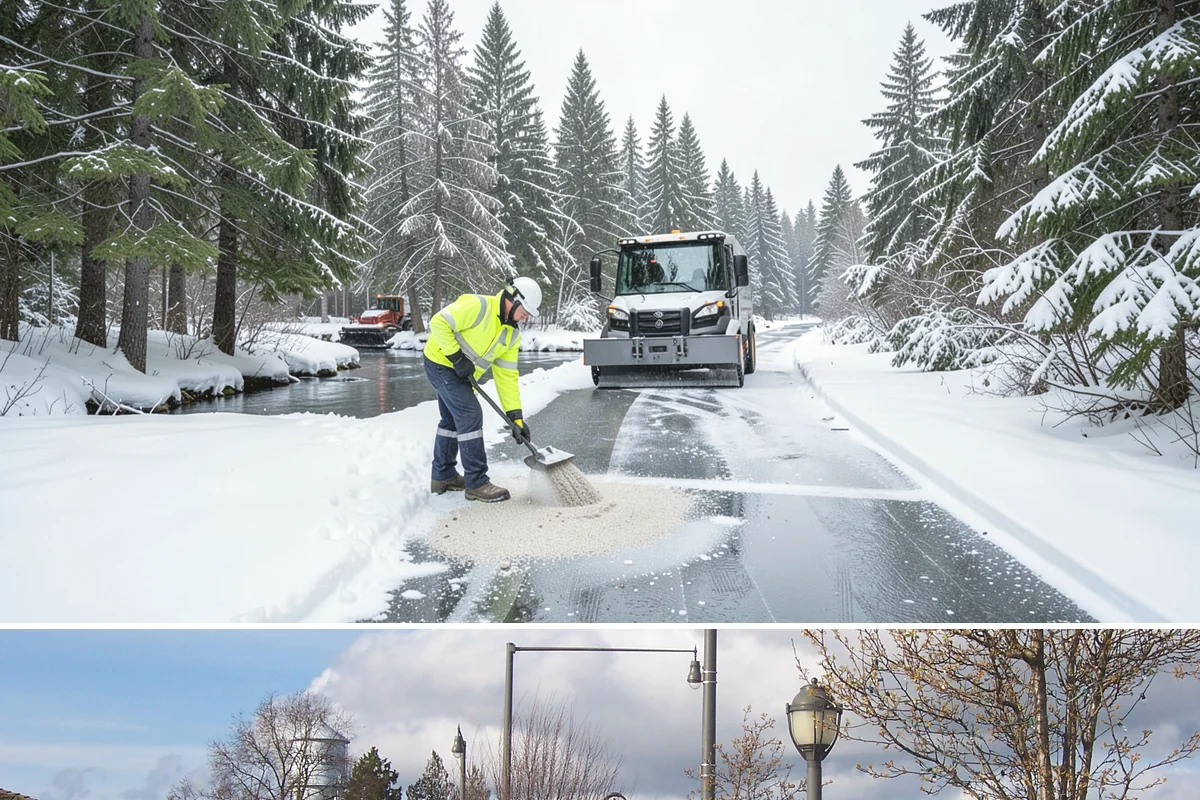 Magnesium Chloride Spreading in Marysville, Snohomish County, WA - Magnesium chloride sees steady use from December through February on properties where landscaping and pet safety are priorities.