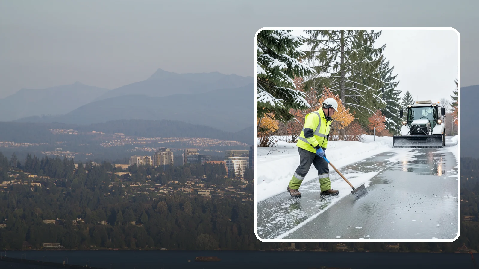 Magnesium Chloride Spreading in Medina, King County, WA - Magnesium chloride spreading delivers effective deicing with less damage to concrete, vegetation, and paws than harsher salts.