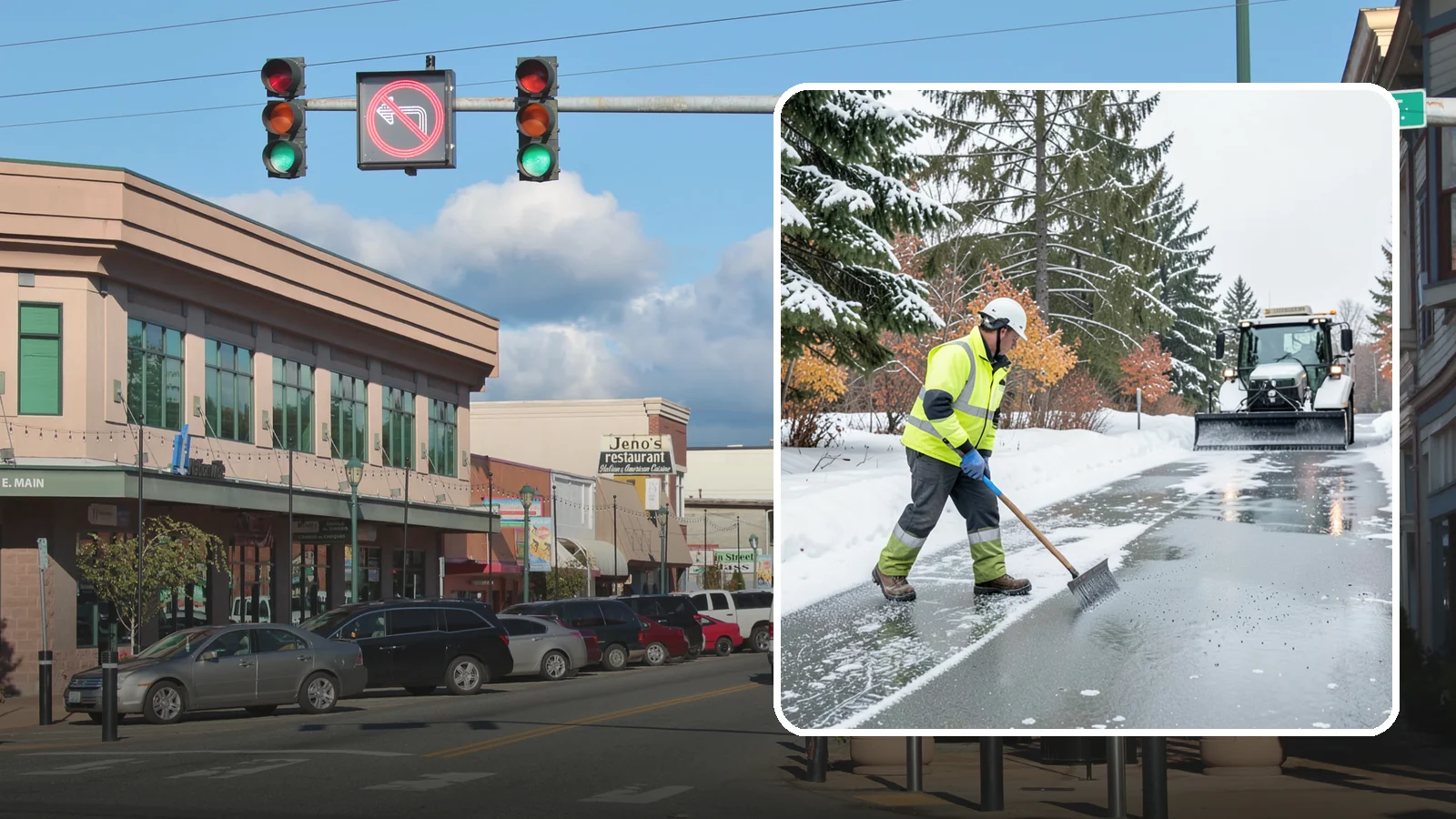Magnesium Chloride Spreading in Monroe, Snohomish County, WA - Magnesium chloride spreading delivers effective deicing with less damage to concrete, vegetation, and paws than harsher salts.