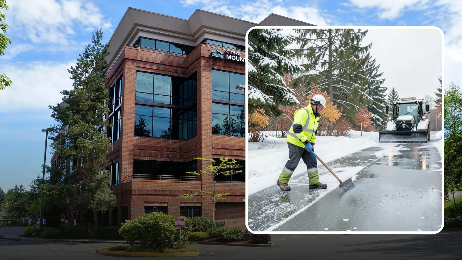 Magnesium Chloride Spreading in Mountlake Terrace, Snohomish County, WA - Magnesium chloride spreading delivers effective deicing with less damage to concrete, vegetation, and paws than harsher salts.