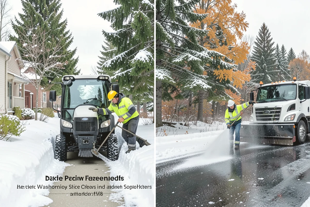 Magnesium Chloride Spreading in Mukilteo, Snohomish County, WA - Survey the site for landscaping and pet-traffic areas that need a milder deicer