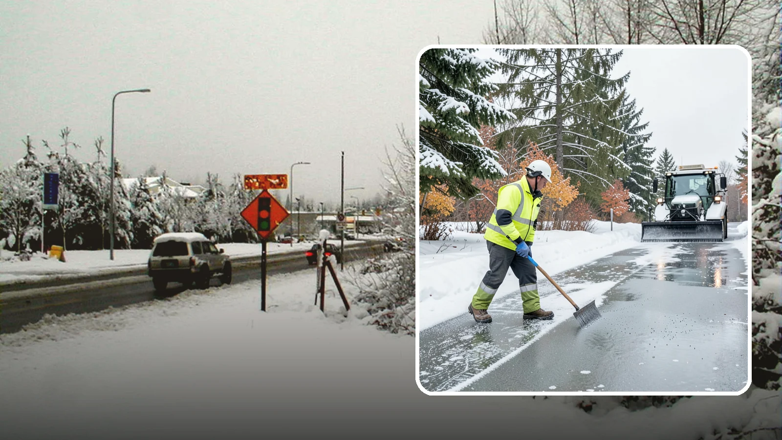 Magnesium Chloride Spreading in Newcastle, King County, WA - Magnesium chloride spreading delivers effective deicing with less damage to concrete, vegetation, and paws than harsher salts.