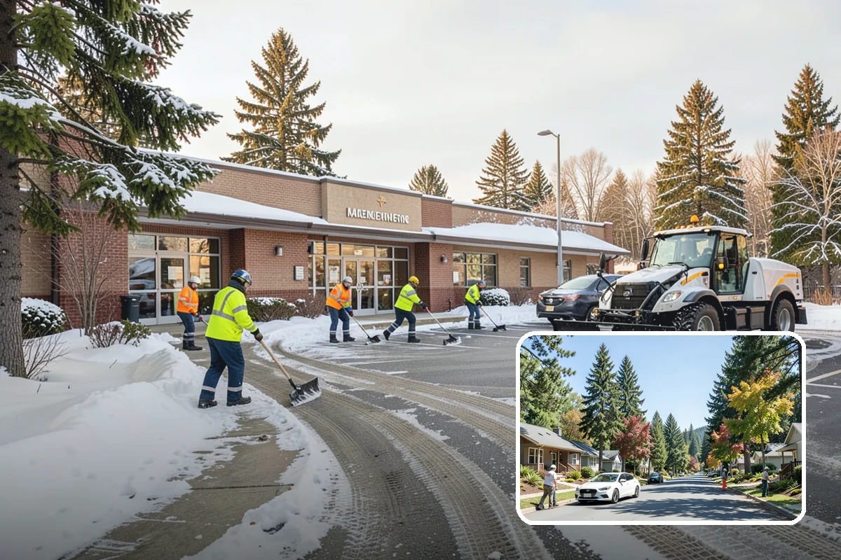 Magnesium Chloride Spreading in Orting, Pierce County, WA - Less corrosive to concrete, rebar, and metal railings than rock salt