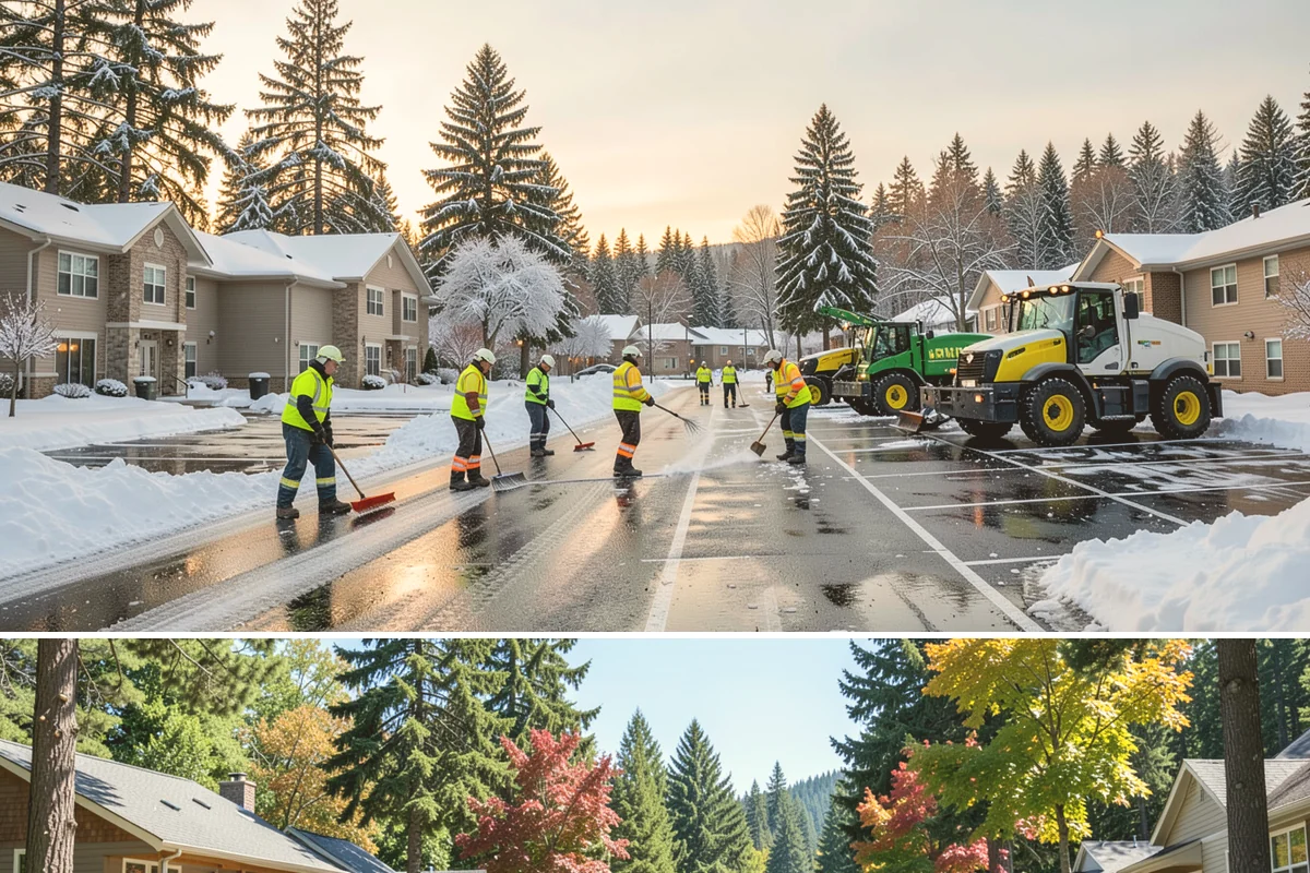Magnesium Chloride Spreading in Orting, Pierce County, WA - Magnesium chloride sees steady use from December through February on properties where landscaping and pet safety are priorities.