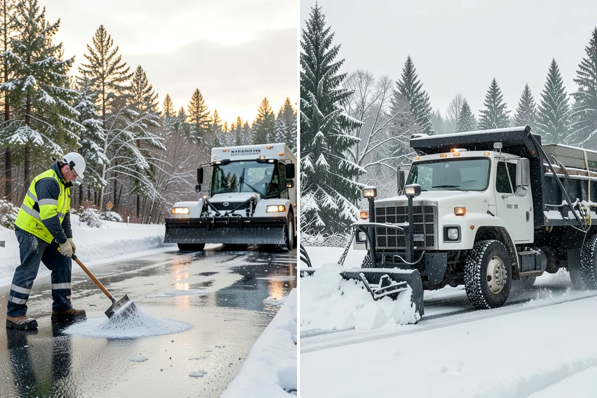 Magnesium Chloride Spreading in Pacific, King County, WA - Survey the site for landscaping and pet-traffic areas that need a milder deicer