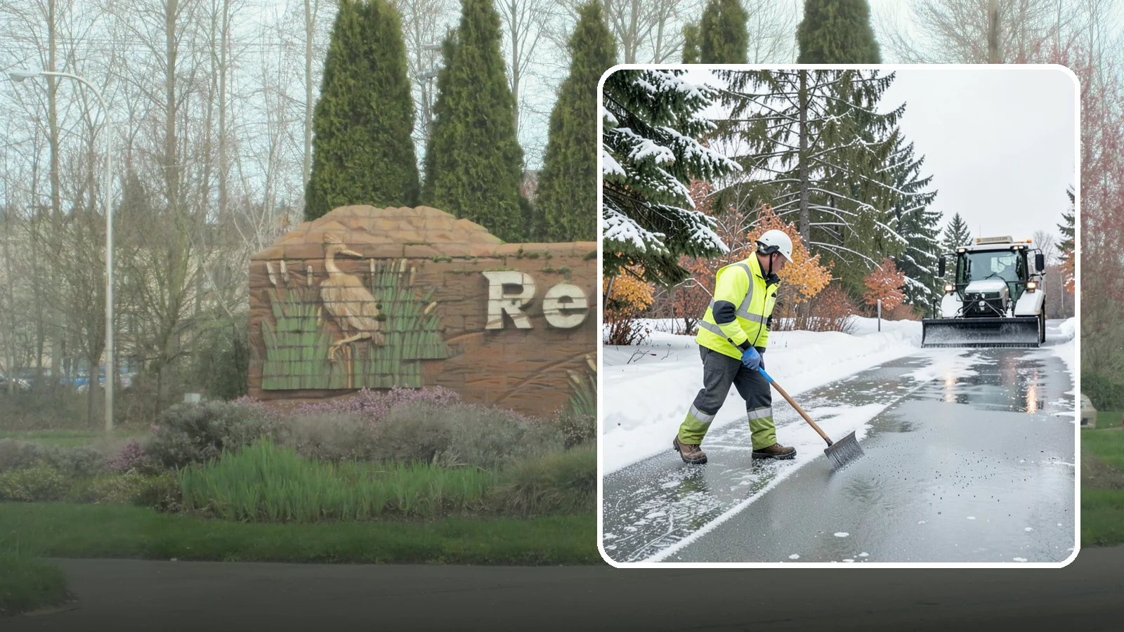 Magnesium Chloride Spreading in Renton, King County, WA - Magnesium chloride spreading delivers effective deicing with less damage to concrete, vegetation, and paws than harsher salts.