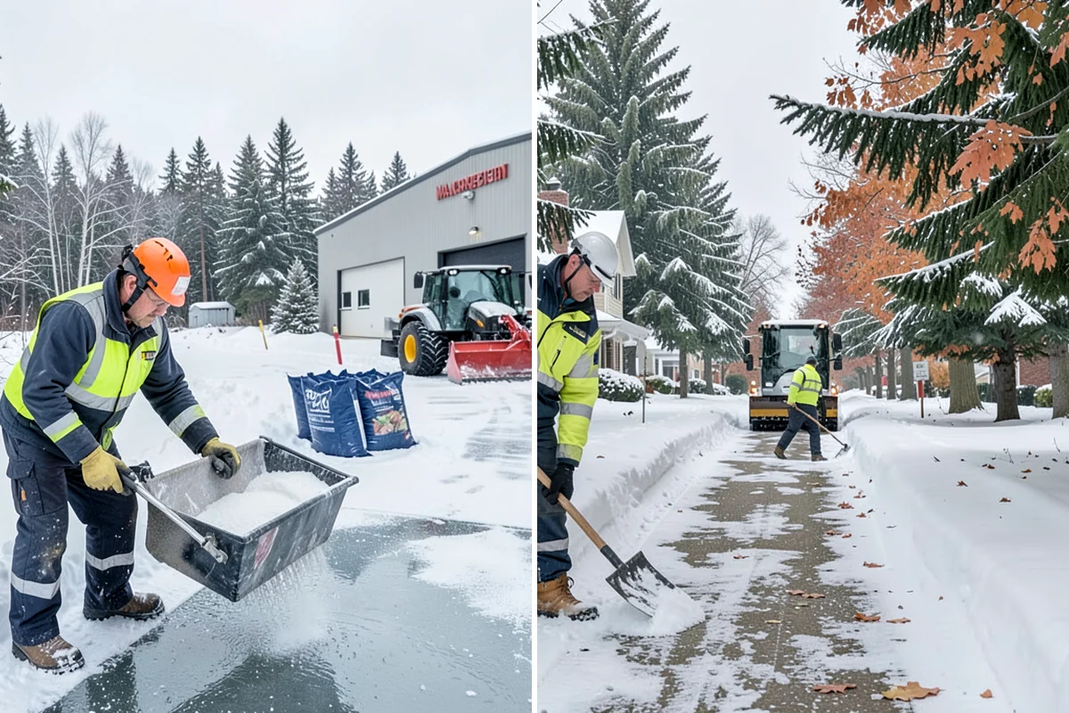 Magnesium Chloride Spreading in SeaTac, King County, WA - Survey the site for landscaping and pet-traffic areas that need a milder deicer