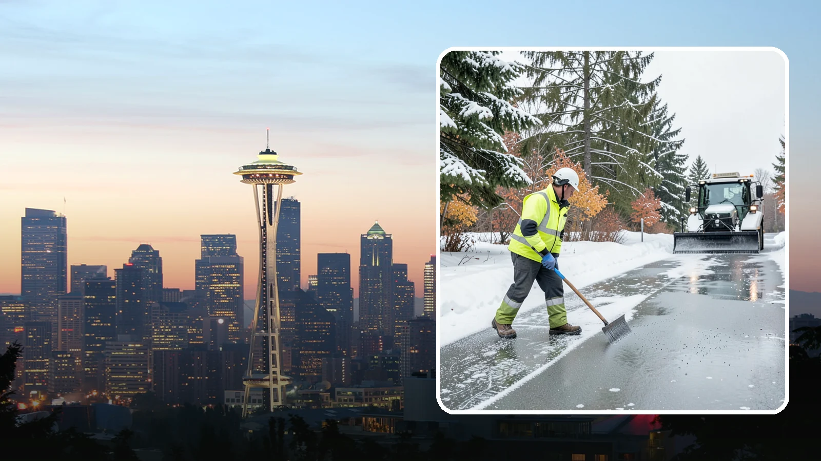 Magnesium Chloride Spreading in Seattle, King County, WA - Magnesium chloride spreading delivers effective deicing with less damage to concrete, vegetation, and paws than harsher salts.