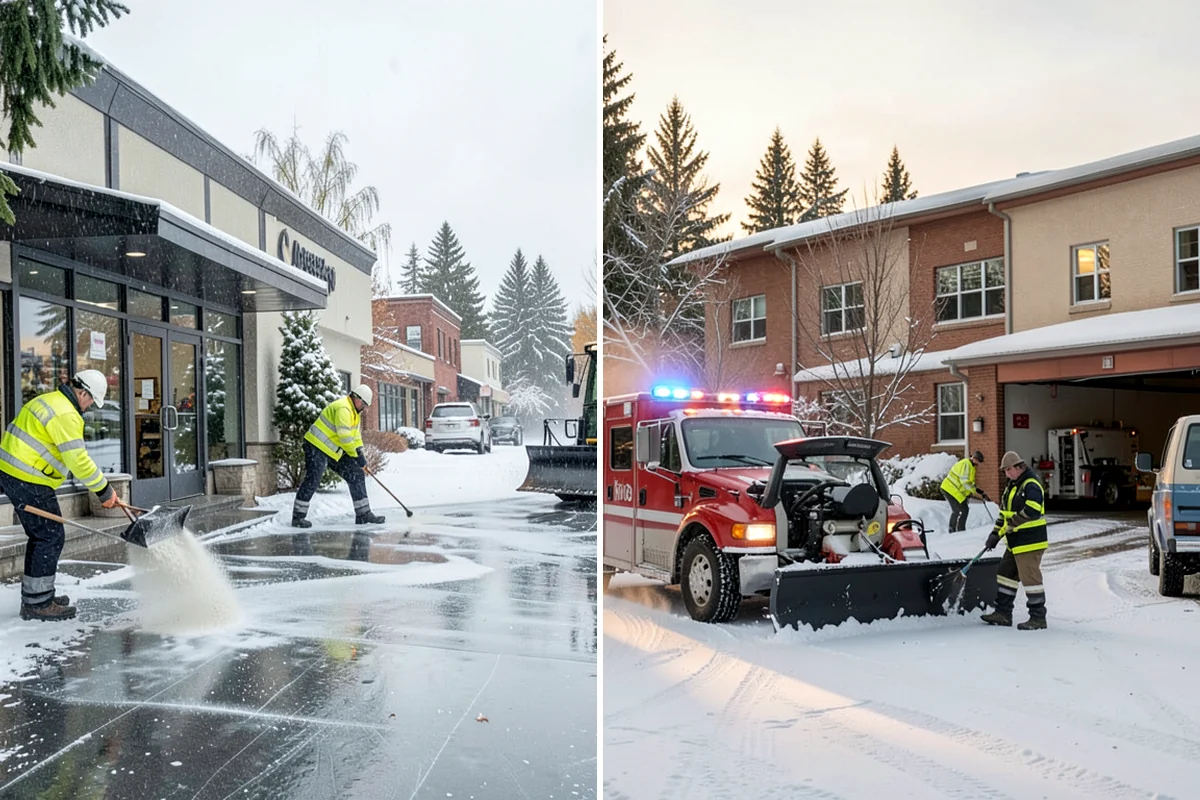 Magnesium Chloride Spreading in Shoreline, King County, WA - Survey the site for landscaping and pet-traffic areas that need a milder deicer