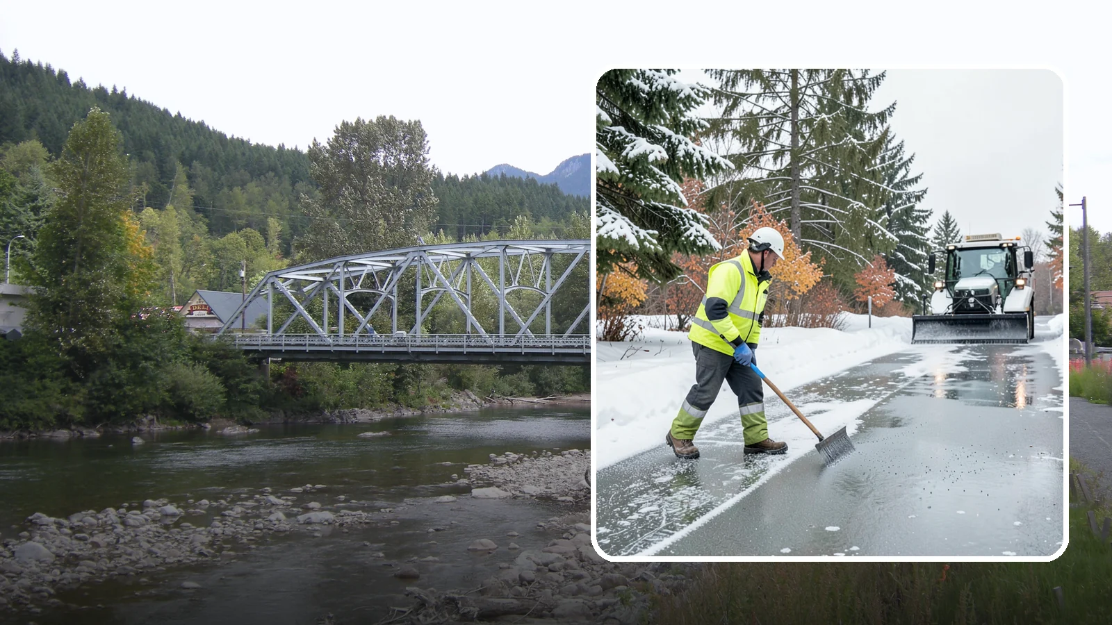 Magnesium Chloride Spreading in Skykomish, King County, WA - Magnesium chloride spreading delivers effective deicing with less damage to concrete, vegetation, and paws than harsher salts.