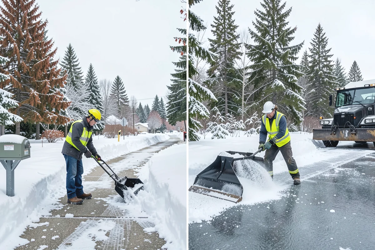 Magnesium Chloride Spreading in South Prairie, Pierce County, WA - Survey the site for landscaping and pet-traffic areas that need a milder deicer