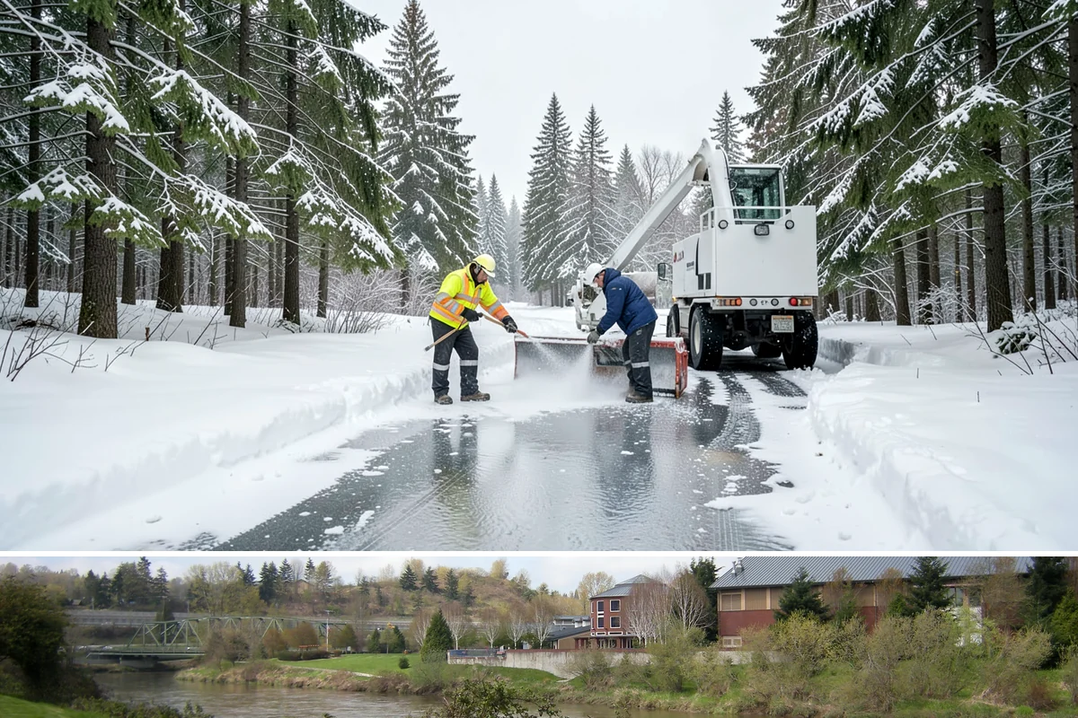Magnesium Chloride Spreading in Tukwila, King County, WA - Magnesium chloride sees steady use from December through February on properties where landscaping and pet safety are priorities.