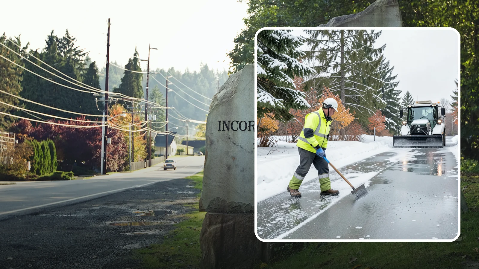 Magnesium Chloride Spreading in Wilkeson, Pierce County, WA - Magnesium chloride spreading delivers effective deicing with less damage to concrete, vegetation, and paws than harsher salts.
