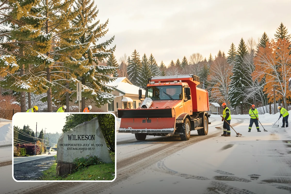 Magnesium Chloride Spreading in Wilkeson, Pierce County, WA - Less corrosive to concrete, rebar, and metal railings than rock salt