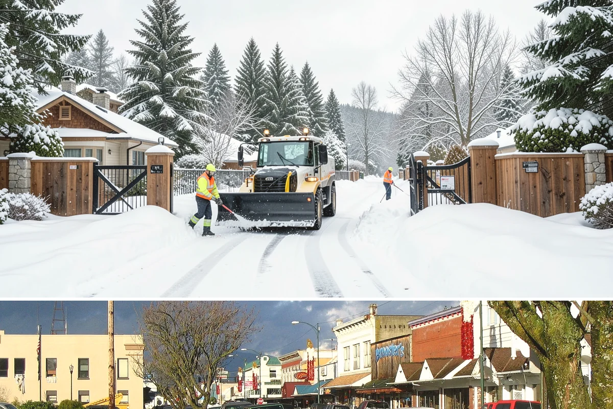 Mail Kiosk Clearing in Arlington, Snohomish County, WA - Cleared each morning after accumulation so mail service continues through the November-to-March snow window.
