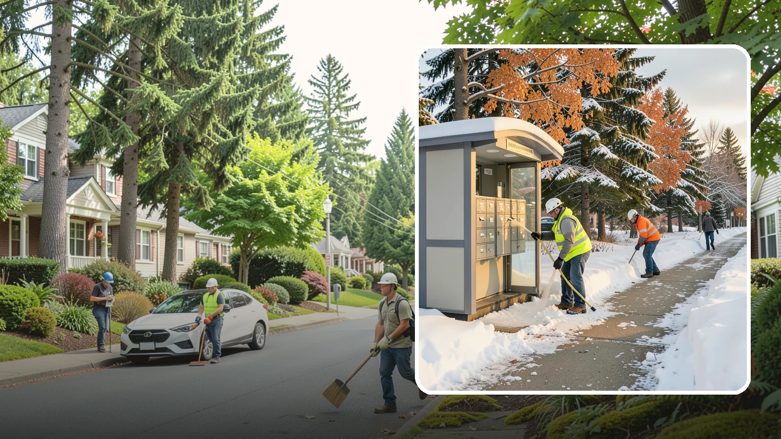 Mail Kiosk Clearing in Beaux Arts Village, King County, WA - We clear cluster mailbox kiosks and their approaches so residents and carriers reach the mail safely through Western Washington...