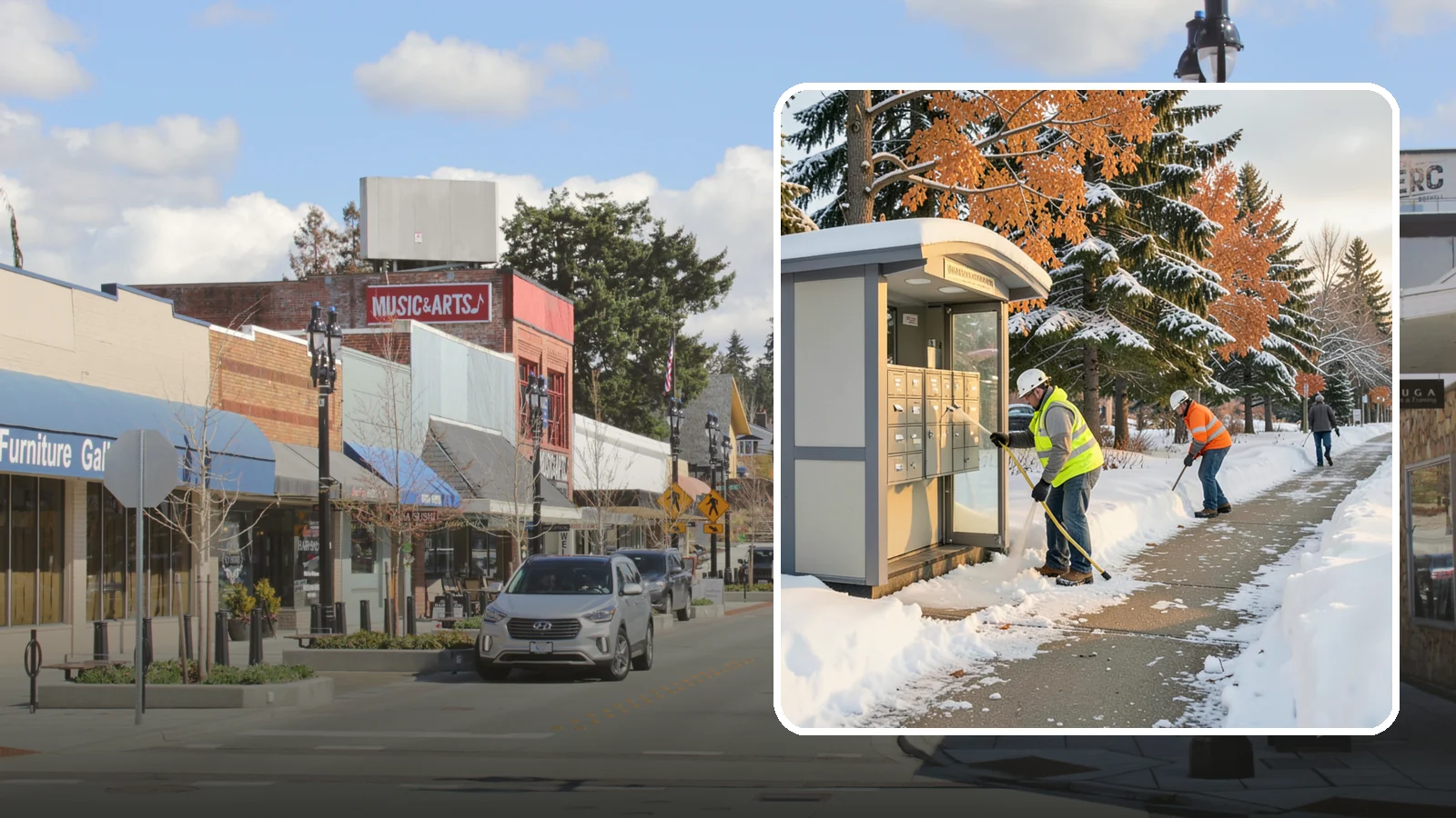 Mail Kiosk Clearing in Bothell, King County, WA - We clear cluster mailbox kiosks and their approaches so residents and carriers reach the mail safely through Western Washington...