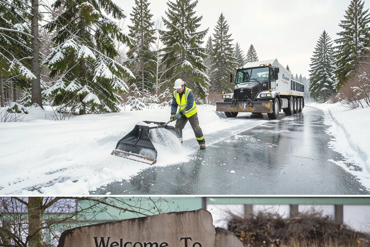 Mail Kiosk Clearing in Buckley, Pierce County, WA - Cleared each morning after accumulation so mail service continues through the November-to-March snow window.