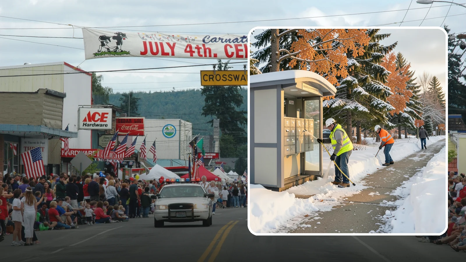 Mail Kiosk Clearing in Carnation, King County, WA - We clear cluster mailbox kiosks and their approaches so residents and carriers reach the mail safely through Western Washington...