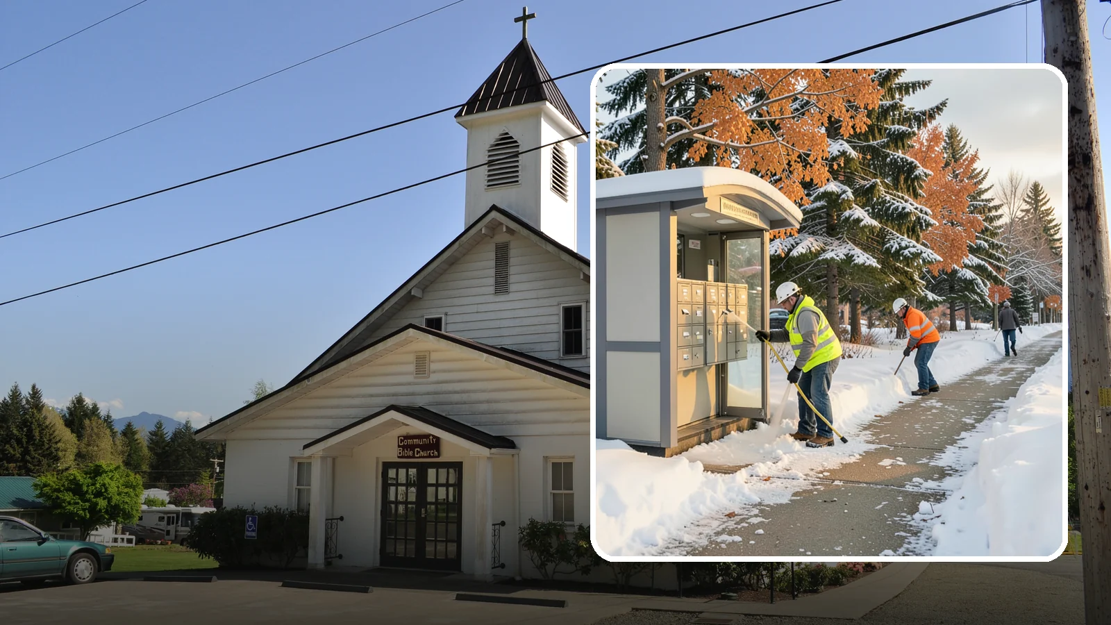 Mail Kiosk Clearing in Concrete, Skagit County, WA - We clear cluster mailbox kiosks and their approaches so residents and carriers reach the mail safely through Western Washington...