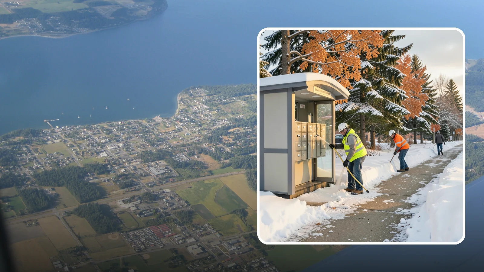 Mail Kiosk Clearing in Coupeville, Island County, WA - We clear cluster mailbox kiosks and their approaches so residents and carriers reach the mail safely through Western Washington...