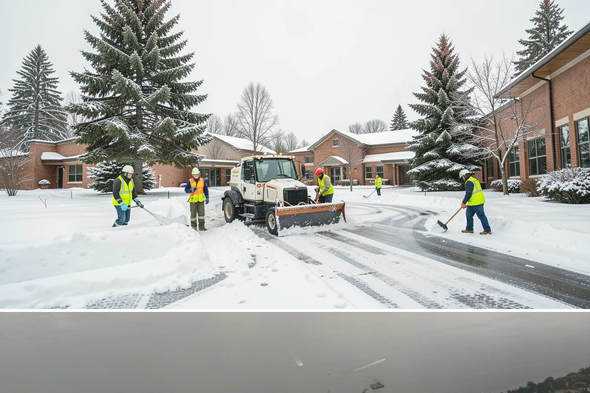 Mail Kiosk Clearing in Des Moines, King County, WA - Cleared each morning after accumulation so mail service continues through the November-to-March snow window.