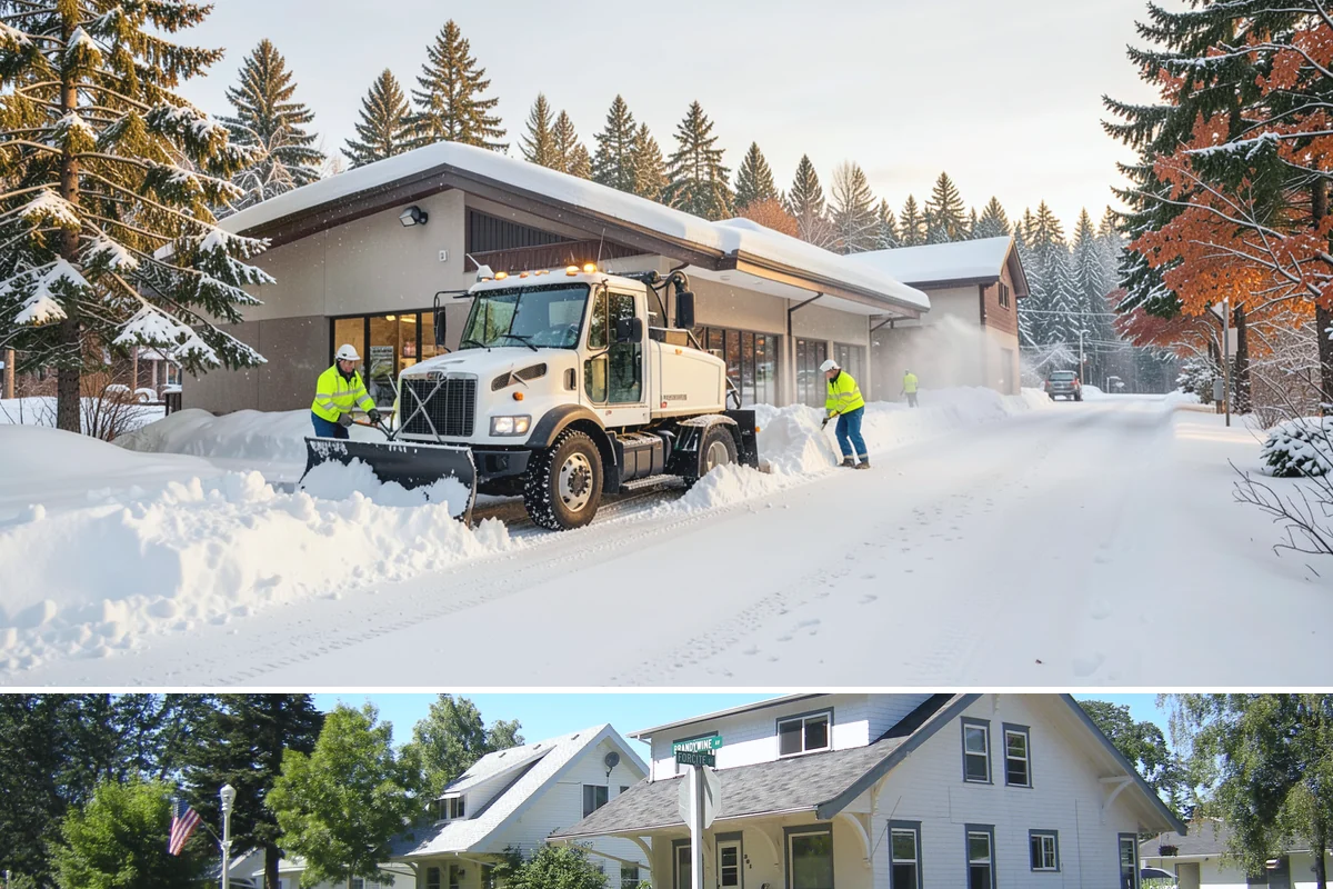 Mail Kiosk Clearing in DuPont, Pierce County, WA - Cleared each morning after accumulation so mail service continues through the November-to-March snow window.