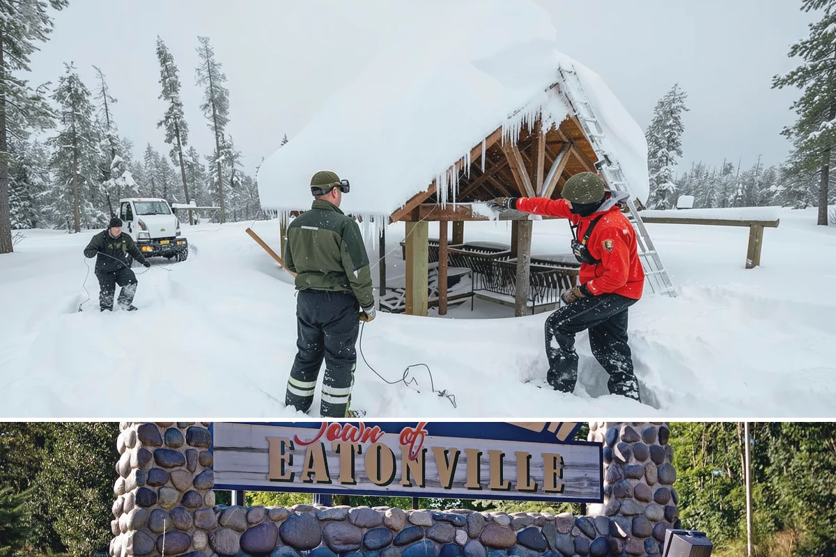 Mail Kiosk Clearing in Eatonville, Pierce County, WA - Cleared each morning after accumulation so mail service continues through the November-to-March snow window.