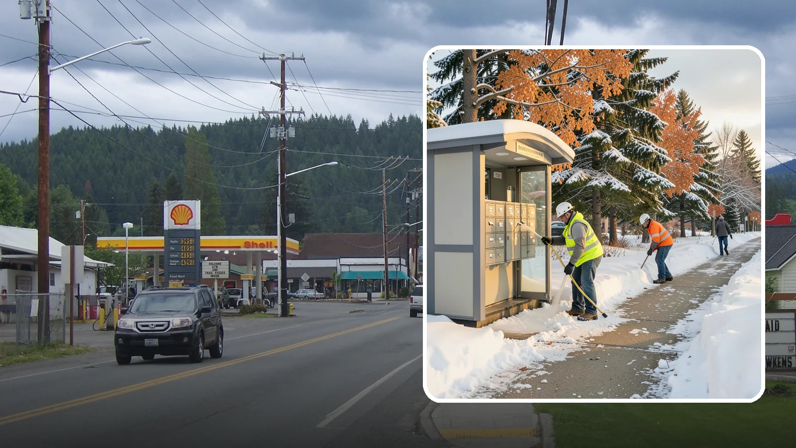 Mail Kiosk Clearing in Granite Falls, Snohomish County, WA - We clear cluster mailbox kiosks and their approaches so residents and carriers reach the mail safely through Western Washington...