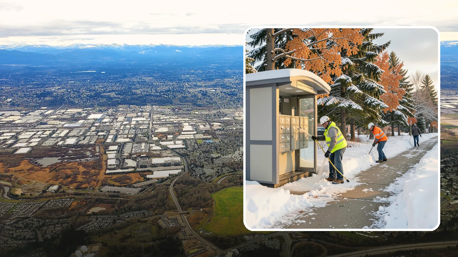 Mail Kiosk Clearing in Kent, King County, WA - We clear cluster mailbox kiosks and their approaches so residents and carriers reach the mail safely through Western Washington...