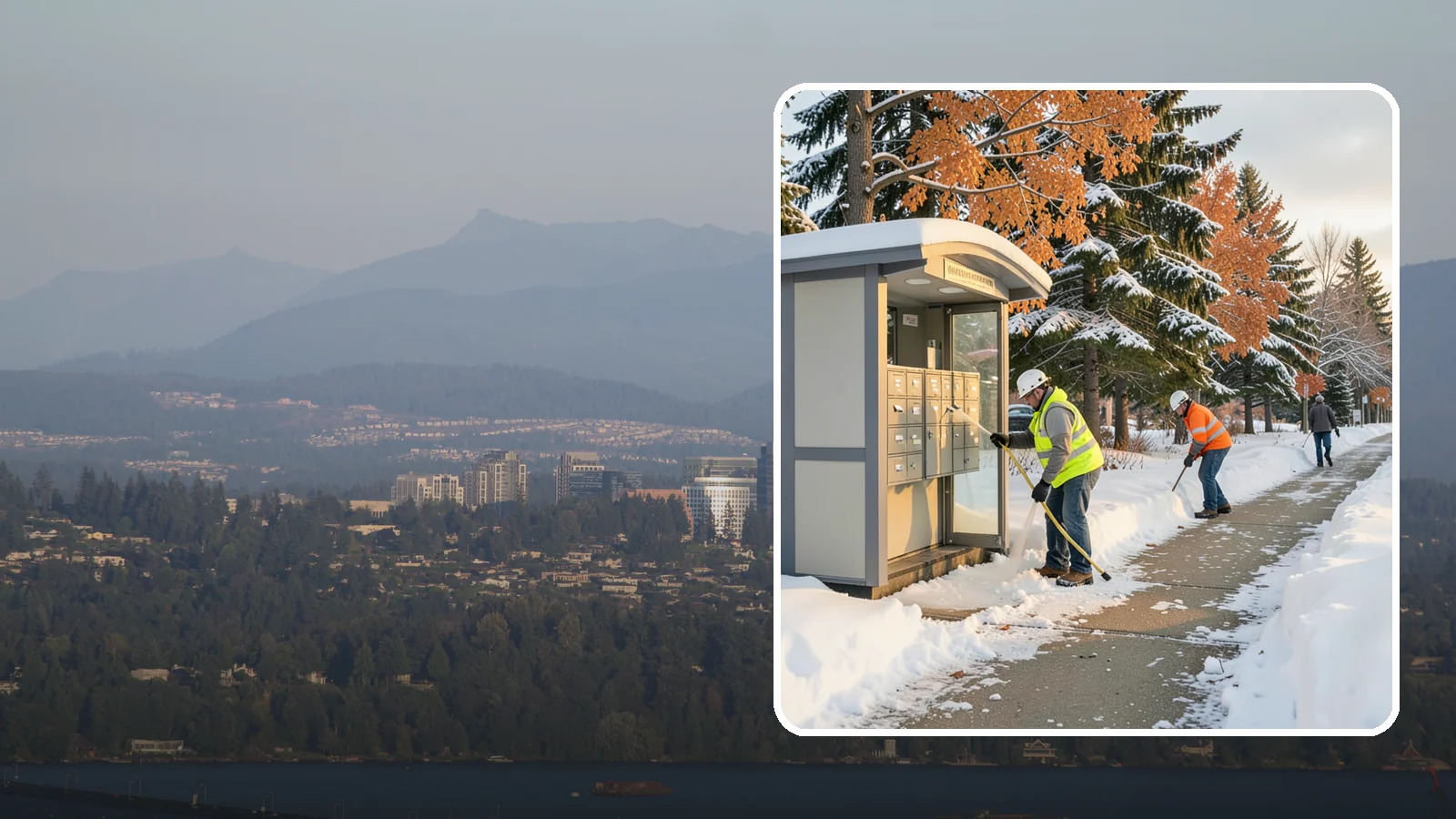 Mail Kiosk Clearing in Medina, King County, WA - We clear cluster mailbox kiosks and their approaches so residents and carriers reach the mail safely through Western Washington...