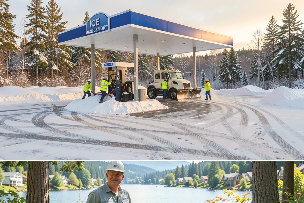 Mail Kiosk Clearing in Milton, King County, WA - Cleared each morning after accumulation so mail service continues through the November-to-March snow window.