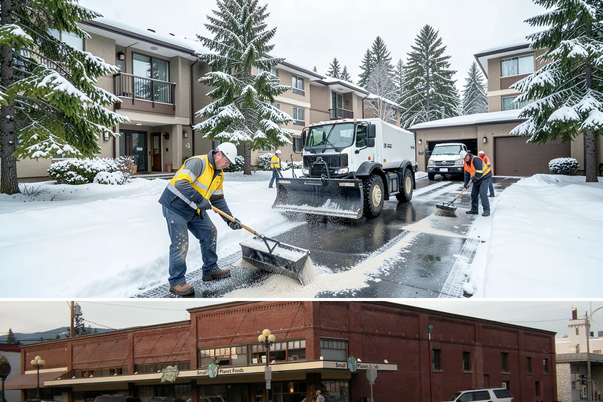 Mail Kiosk Clearing in Sedro-Woolley, Skagit County, WA - Cleared each morning after accumulation so mail service continues through the November-to-March snow window.