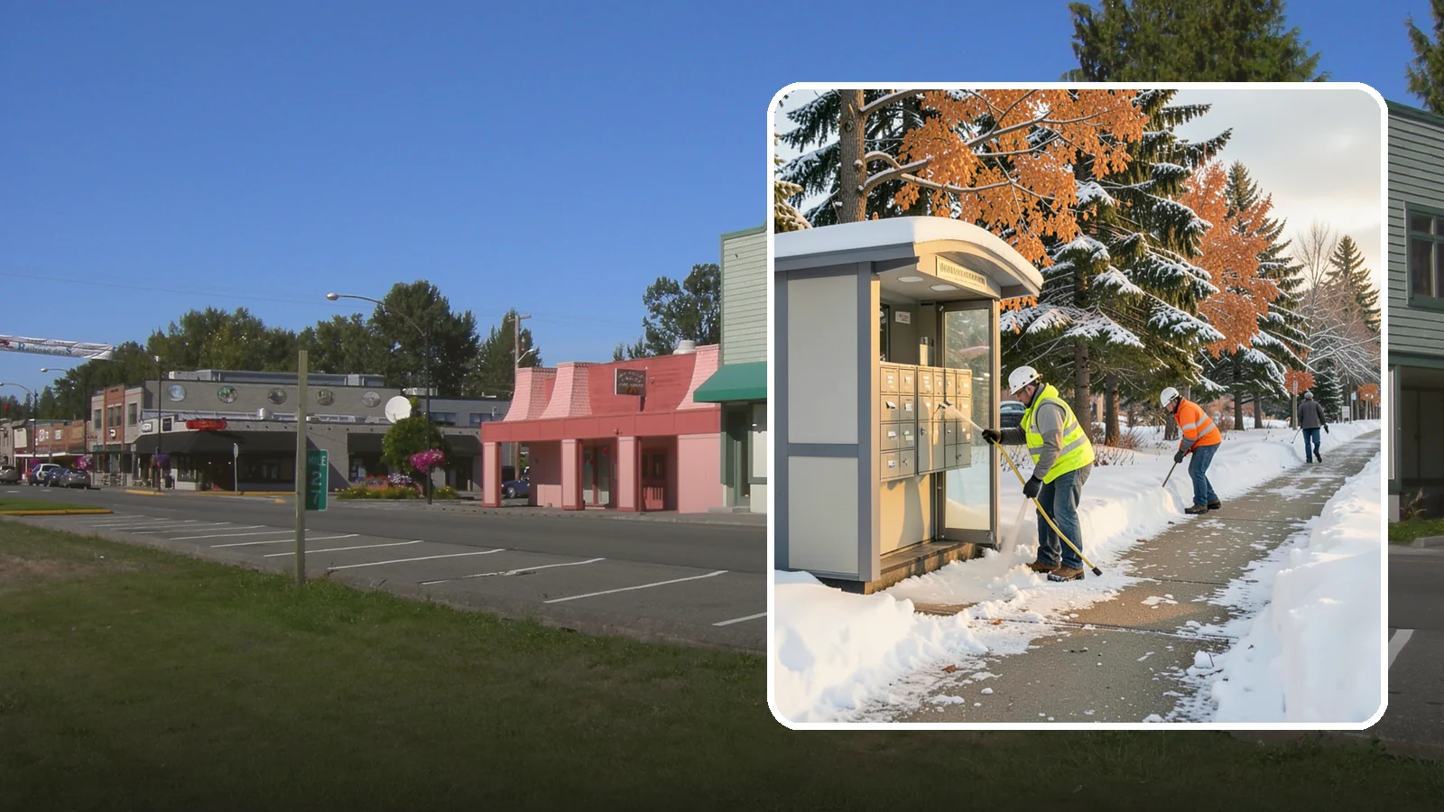 Mail Kiosk Clearing in Snoqualmie, King County, WA - We clear cluster mailbox kiosks and their approaches so residents and carriers reach the mail safely through Western Washington...