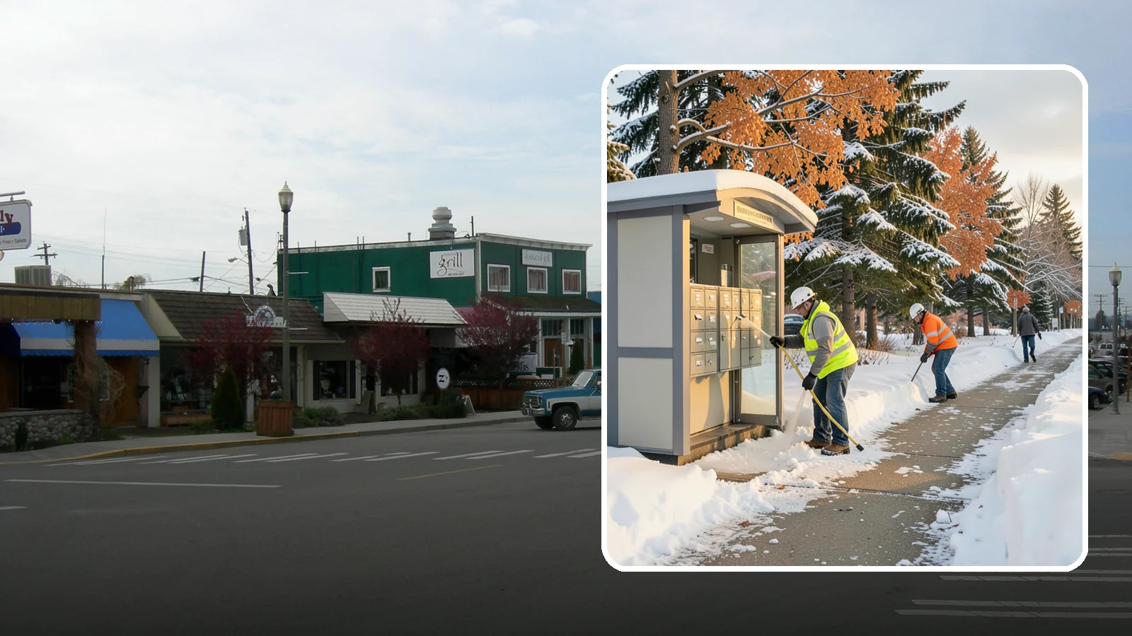 Mail Kiosk Clearing in Stanwood, Snohomish County, WA - We clear cluster mailbox kiosks and their approaches so residents and carriers reach the mail safely through Western Washington...