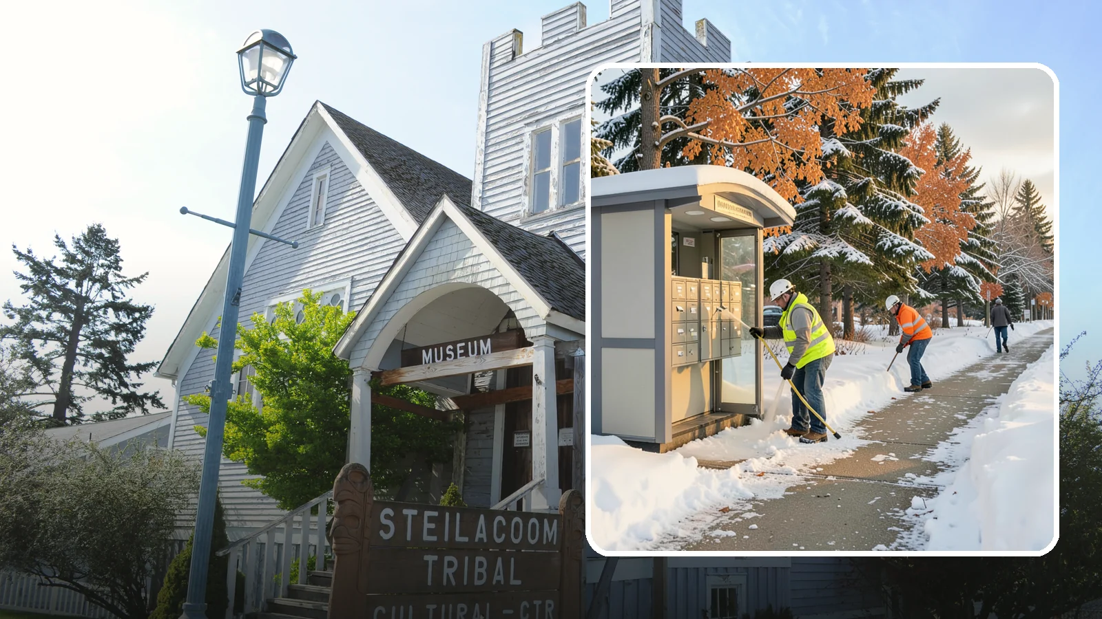 Mail Kiosk Clearing in Steilacoom, Pierce County, WA - We clear cluster mailbox kiosks and their approaches so residents and carriers reach the mail safely through Western Washington...