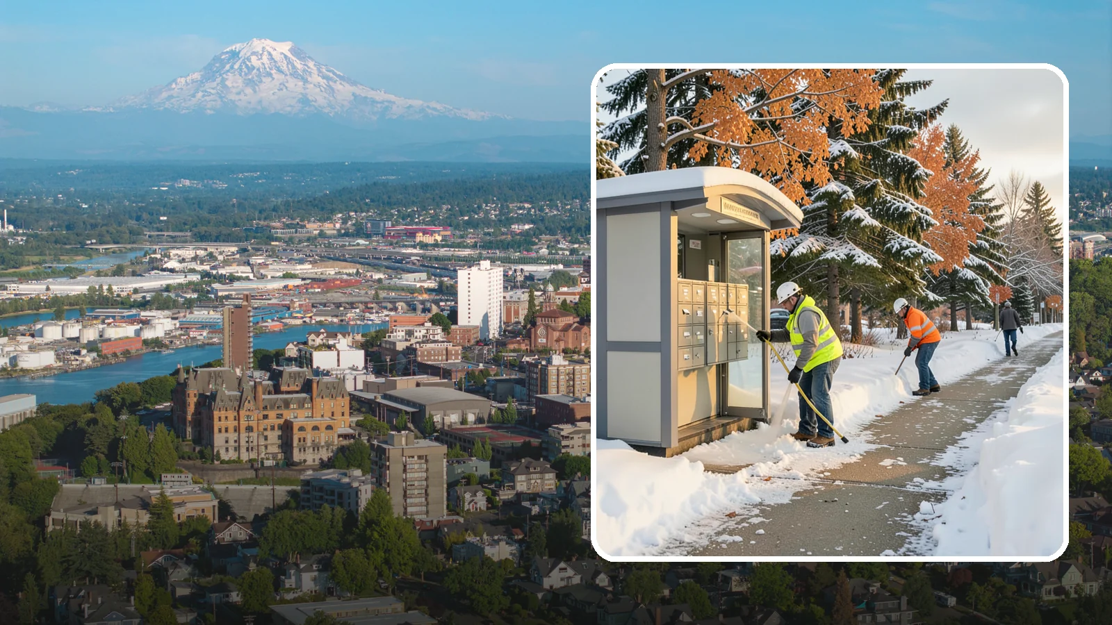 Mail Kiosk Clearing in Tacoma, Pierce County, WA - We clear cluster mailbox kiosks and their approaches so residents and carriers reach the mail safely through Western Washington...