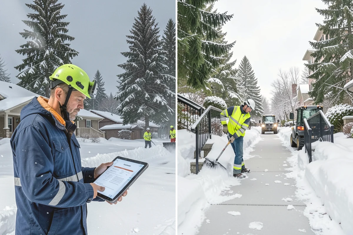 Mail Kiosk Clearing in Tukwila, King County, WA - Identify the kiosk pad and resident walking routes